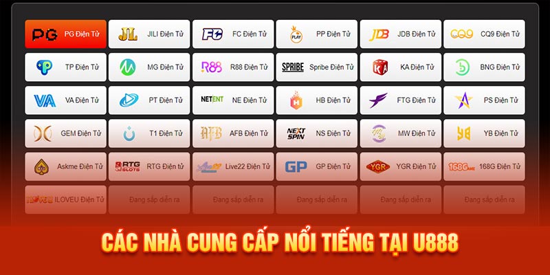 nhà cung cấp game nổ hũ u888